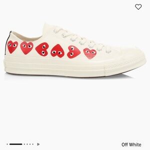 NWOB and Comme des Garçons PLAY Low-top converse Multi Hearts Size 7 Women